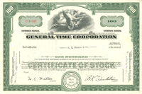 General Time Corporation - Stock Certificate